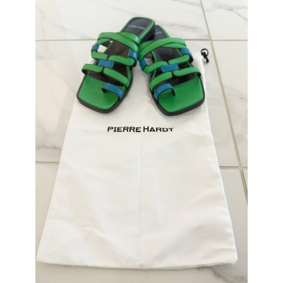 PIERRE HARDY Kaliste Sandals Green Blue EU 37 - Picture 7 of 9